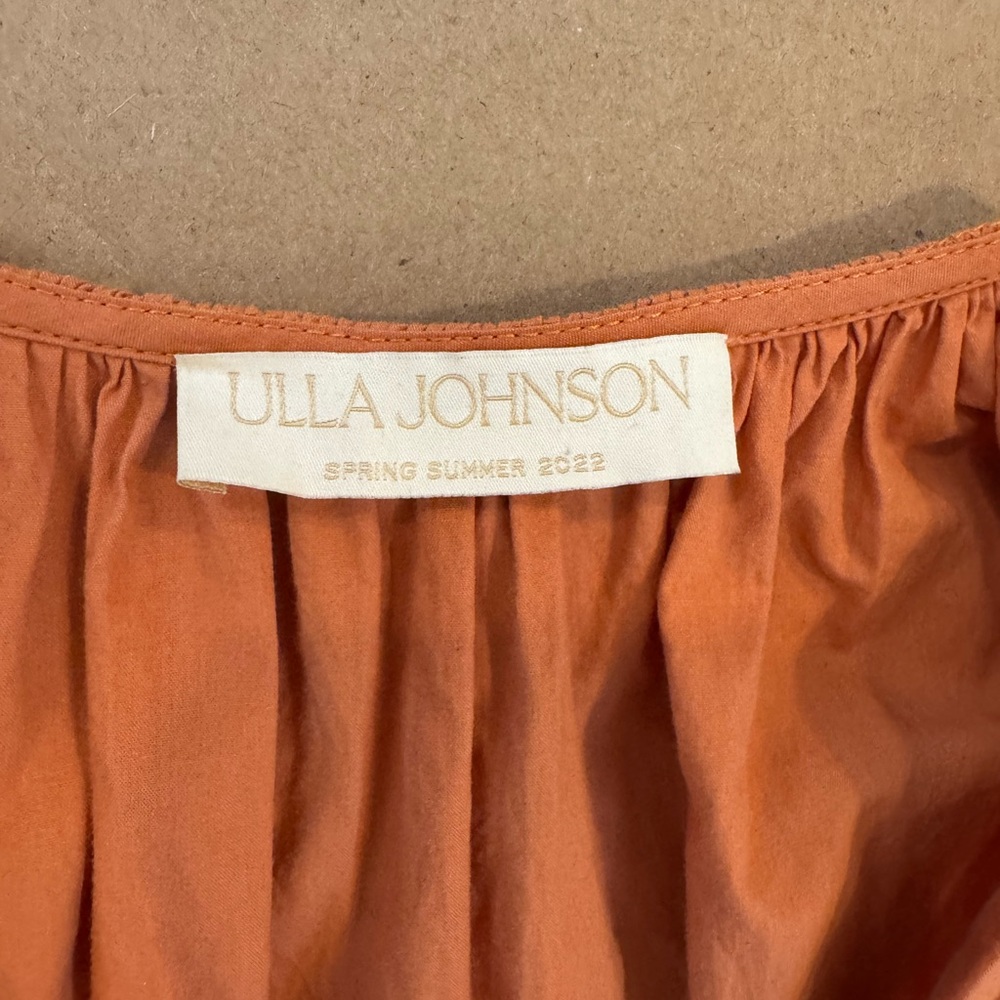 Ulla Johnson Terracotta Ruffled Mini Dress - Picture 3 of 9
